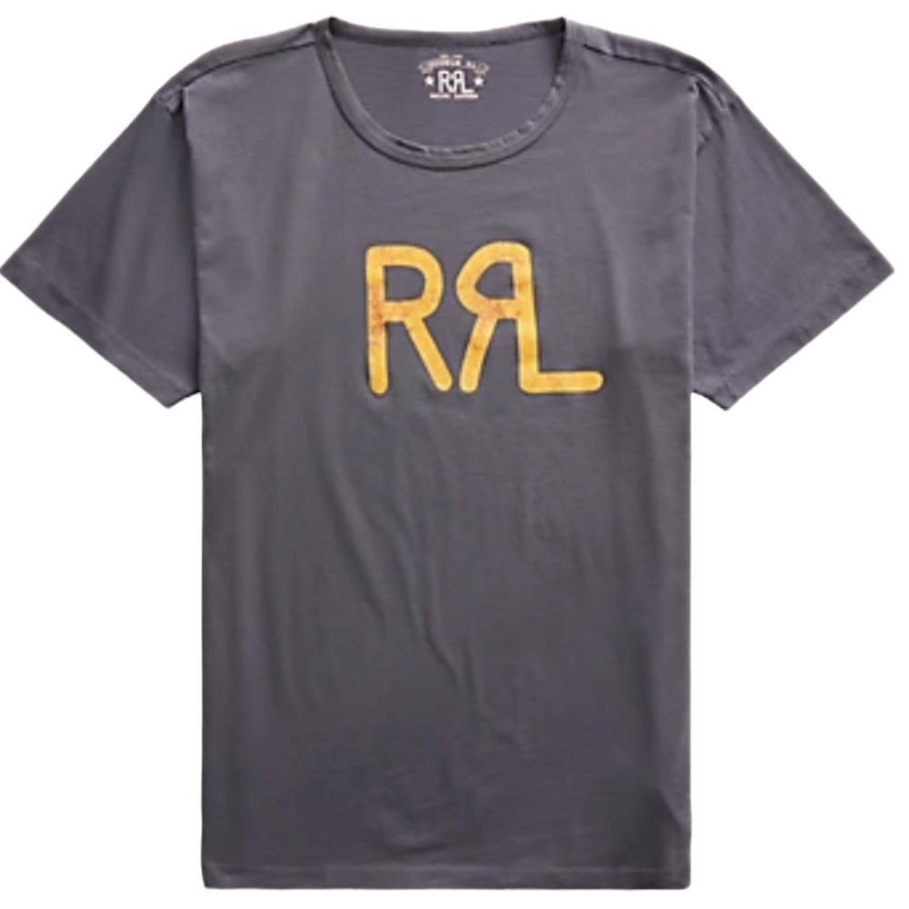 RRL Double RL Ralph Lauren logo t-shirt antiqued vintage - Picture 2 of 2